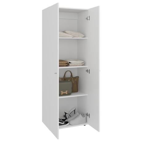Closet Tuhogar Blanco 60x170cm sin Cajones y con Dos Puertas - CLOSETS | Bylmo