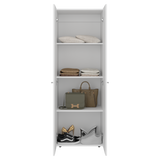 Closet Tuhogar Blanco 60x170cm sin Cajones y con Dos Puertas - CLOSETS | Bylmo