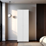 Closet Tuhogar Blanco 60x170cm sin Cajones con Dos Puertas y con Colgadero de Ropa - CLOSETS | Bylmo