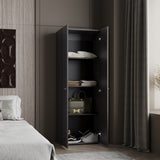 Closet Tuhogar Wengue 60x170cm sin Cajones y con Dos Puertas - CLOSETS | Bylmo