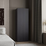 Closet Tuhogar Wengue 60x170cm sin Cajones y con Dos Puertas - CLOSETS | Bylmo