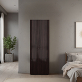 Closet Tuhogar Nogal y Wengue 60x170cm sin Cajones y con Tres Puertas - CLOSETS | Bylmo
