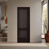 Closet Tuhogar Nogal y Wengue 60x170cm sin Cajones con Dos Puertas y con Colgadero de Ropa - CLOSETS | Bylmo