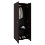 Closet Tuhogar Nogal y Wengue 60x170cm sin Cajones con Dos Puertas y con Colgadero de Ropa - CLOSETS | Bylmo