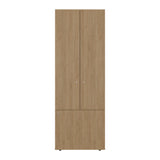 Closet Tuhogar Fresno Europeo y Blanco 60x170cm sin Cajones y con Tres Puertas - CLOSETS | Bylmo