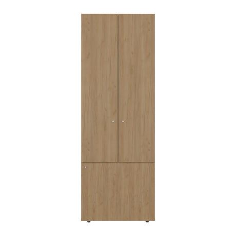 Closet Tuhogar Fresno Europeo y Blanco 60x170cm sin Cajones y con Tres Puertas - CLOSETS | Bylmo