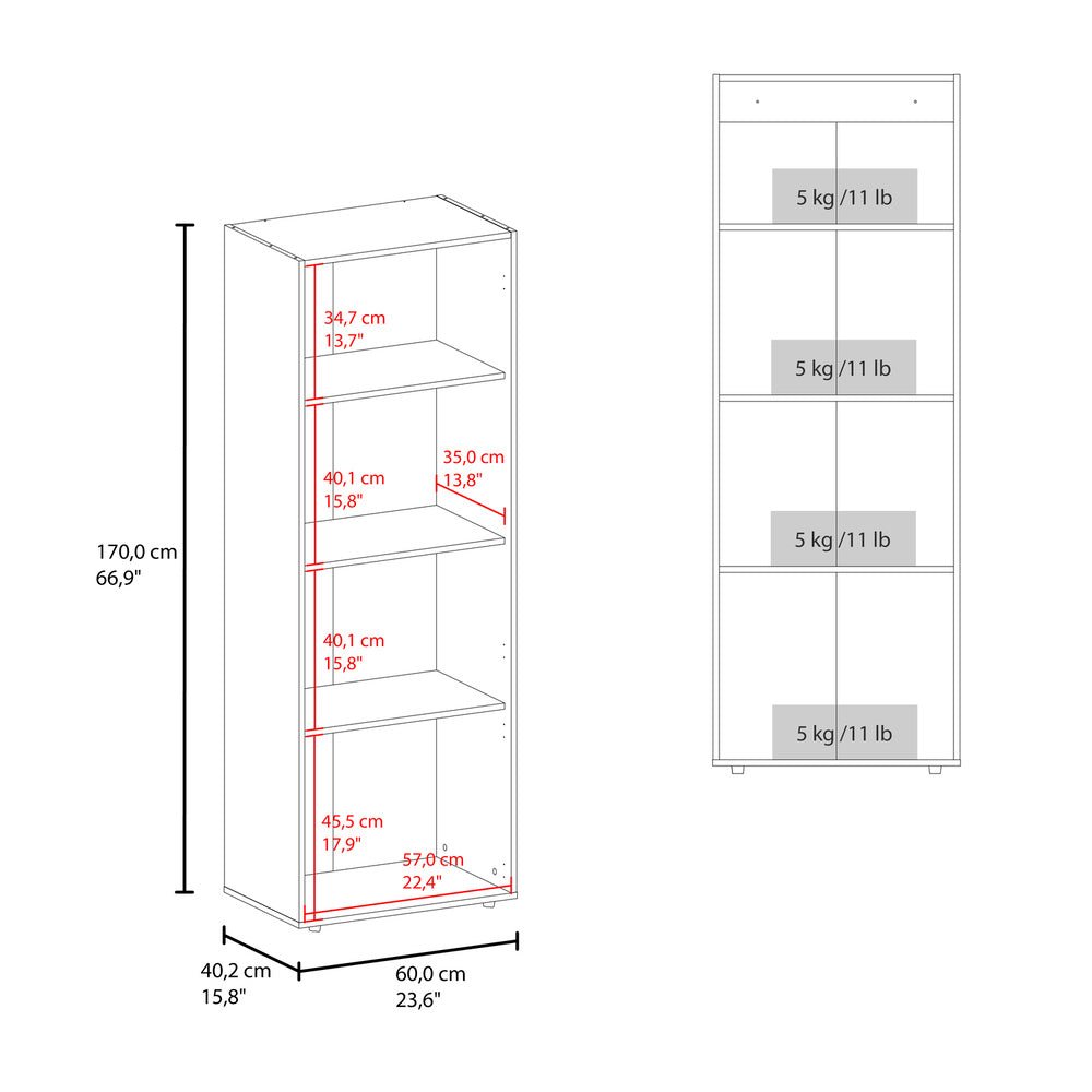 Closet Tuhogar Fresno Europeo y Blanco 60x170cm sin Cajones y con Tres Puertas - CLOSETS | Bylmo