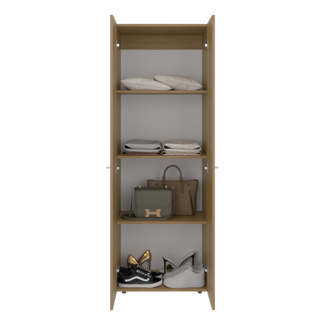 Closet Tuhogar Fresno Europeo y Blanco 60x170cm sin Cajones y con Dos Puertas - CLOSETS | Bylmo