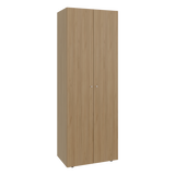 Closet Tuhogar Fresno Europeo y Blanco 60x170cm sin Cajones con Dos Puertas y con Colgadero de Ropa - CLOSETS | Bylmo