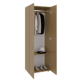 Closet Tuhogar Fresno Europeo y Blanco 60x170cm sin Cajones con Dos Puertas y con Colgadero de Ropa - CLOSETS | Bylmo