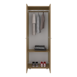 Closet Tuhogar Fresno Europeo y Blanco 60x170cm sin Cajones con Dos Puertas y con Colgadero de Ropa - CLOSETS | Bylmo