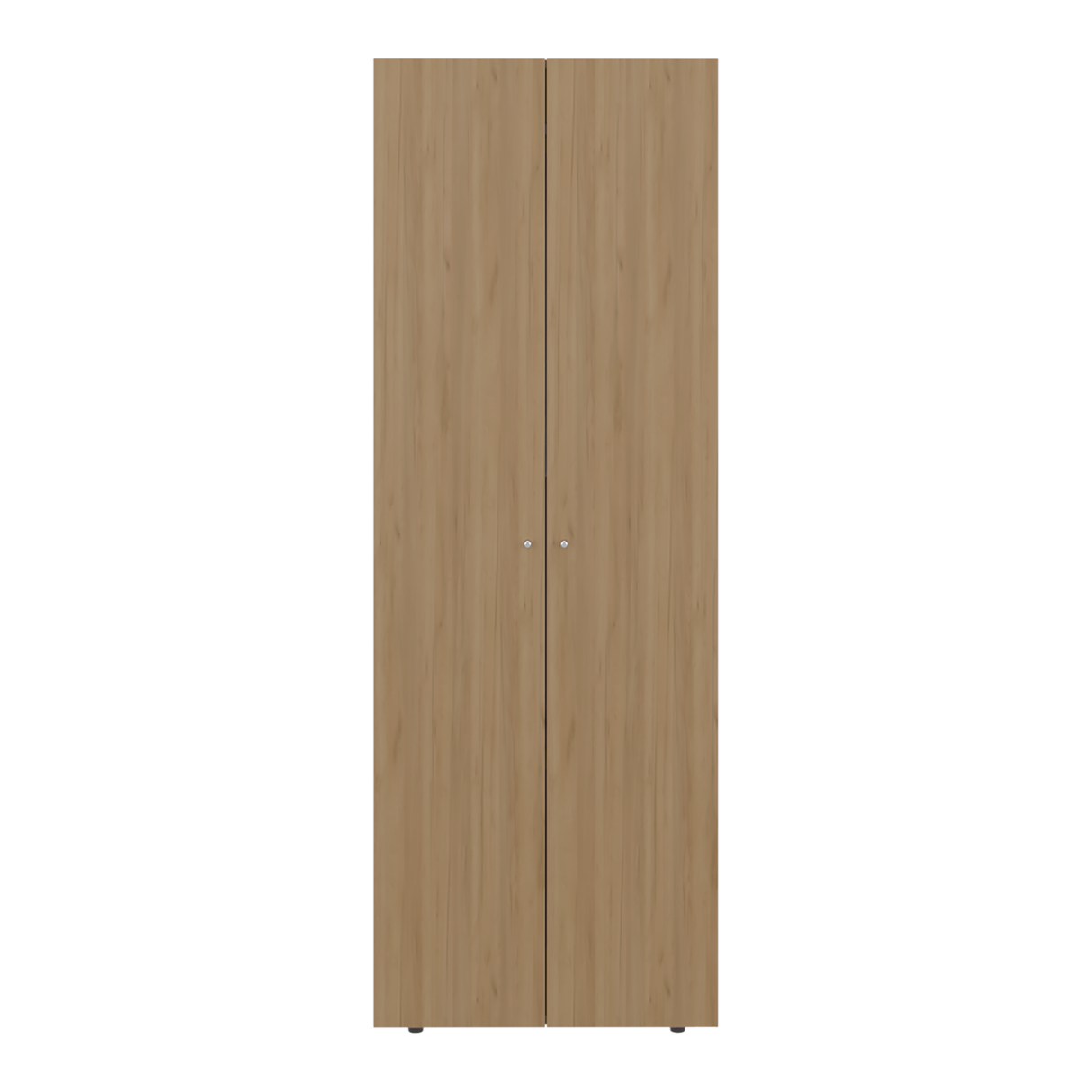 Closet Tuhogar Fresno Europeo y Blanco 60x170cm sin Cajones con Dos Puertas y con Colgadero de Ropa - CLOSETS | Bylmo
