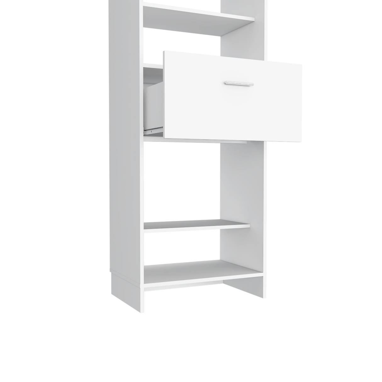 Closet Manchester Blanco 150x210.6cm con Un Cajón sin Puertas y con Colgadero de Ropa - CLOSETS | Bylmo