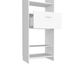 Closet Manchester Blanco 150x210.6cm con Un Cajón sin Puertas y con Colgadero de Ropa - CLOSETS | Bylmo