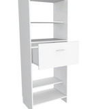 Closet Manchester Blanco 150x210.6cm con Un Cajón sin Puertas y con Colgadero de Ropa - CLOSETS | Bylmo