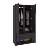 Closet Dakota Wengue 100x180.6cm con Un Cajón con Tres Puertas y con Colgadero de Ropa - CLOSETS | Bylmo