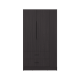 Closet Dakota Wengue 100x180.6cm con Un Cajón con Tres Puertas y con Colgadero de Ropa - CLOSETS | Bylmo
