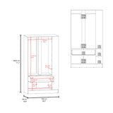 Closet Dakota Wengue 100x180.6cm con Un Cajón con Tres Puertas y con Colgadero de Ropa - CLOSETS | Bylmo