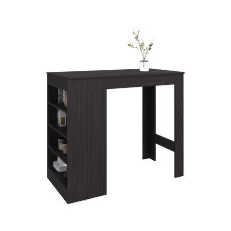 Barra de Cocina Greer Wengue 119.8x102cm con Cinco Compartimientos - BARRAS Y MUEBLES AUXILIARES | Bylmo