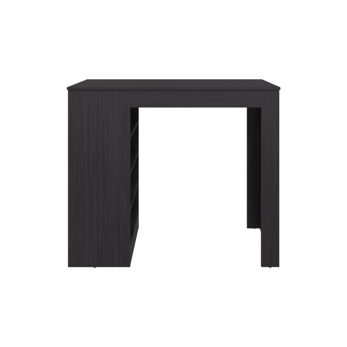 Barra de Cocina Greer Wengue 119.8x102cm con Cinco Compartimientos - BARRAS Y MUEBLES AUXILIARES | Bylmo