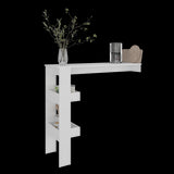 Barra de Cocina Aurora Blanco 120.3x109.6cm con Tres Compartimientos - BARRAS Y MUEBLES AUXILIARES | Bylmo