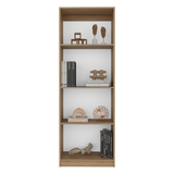 Estantería Home Fresno Europeo y Blanco 62.8x180.6cm Rectangular con Cuatro Compartimientos - BIBLIOTECAS Y ESTANTERIAS | Bylmo