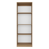 Estantería Home Fresno Europeo y Blanco 62.8x180.6cm Rectangular con Cuatro Compartimientos - BIBLIOTECAS Y ESTANTERIAS | Bylmo