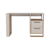 Escritorio Verlot Capri y Fresno 120x75cm con Dos Cajones y con Organizador de Libros - ESCRITORIOS | Bylmo