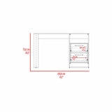 Escritorio Verlot Capri y Fresno 120x75cm con Dos Cajones y con Organizador de Libros - ESCRITORIOS | Bylmo