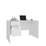 Escritorio Millier Blanco 120x75cm con Dos Cajones y con Organizador de Libros - ESCRITORIOS | Bylmo