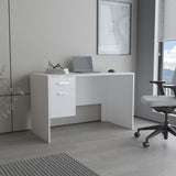 Escritorio Millier Blanco 120x75cm con Dos Cajones y con Organizador de Libros - ESCRITORIOS | Bylmo