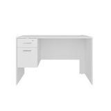 Escritorio Millier Blanco 120x75cm con Dos Cajones y con Organizador de Libros - ESCRITORIOS | Bylmo