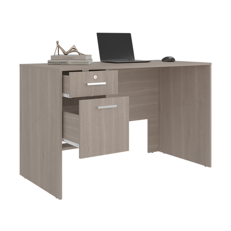 Escritorio Millier Bardolino 120x75cm con Dos Cajones y con Organizador de Libros - ESCRITORIOS | Bylmo