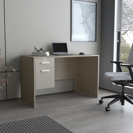 Escritorio Millier Bardolino 120x75cm con Dos Cajones y con Organizador de Libros - ESCRITORIOS | Bylmo