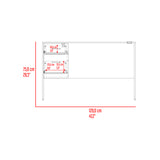 Escritorio Millier Bardolino 120x75cm con Dos Cajones y con Organizador de Libros - ESCRITORIOS | Bylmo