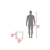 Mesa de Centro Lucien Nogal 80x45cm con Dos Asientos y con Compartimiento - MESAS DE CENTRO | Bylmo