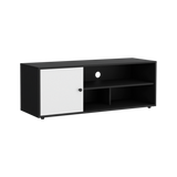 Rack de TV Noah Wengue y Blanco 120x44cm para TV Hasta 55" Pulgadas con Cinco Compartimientos - MUEBLES DE TV | Bylmo