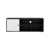 Rack de TV Noah Wengue y Blanco 120x44cm para TV Hasta 55" Pulgadas con Cinco Compartimientos - MUEBLES DE TV | Bylmo