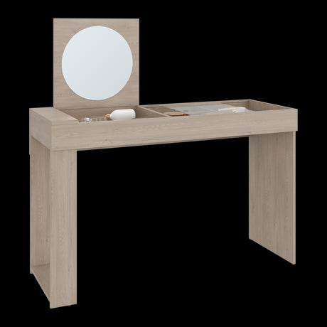 Tocador Maggie Blanco y Cotta 120.3x77cm 0 de Dos Puestos con Espejo y sin Sillas - TOCADORES | Bylmo