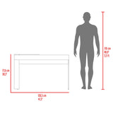 Tocador Maggie Blanco y Cotta 120.3x77cm 0 de Dos Puestos con Espejo y sin Sillas - TOCADORES | Bylmo
