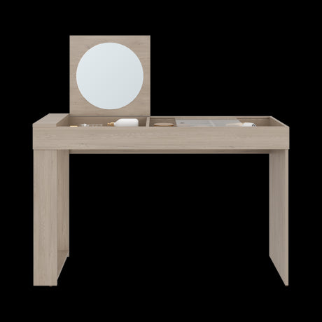 Tocador Maggie Blanco y Cotta 120.3x77cm 0 de Dos Puestos con Espejo y sin Sillas - TOCADORES | Bylmo