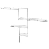 Closet Basic Blanco 250x200cm con Seis Compartimientos y con Colgadero de Ropa - CLOSETS | Bylmo