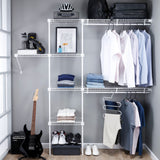 Closet Basic Blanco 250x200cm con Seis Compartimientos y con Colgadero de Ropa - CLOSETS | Bylmo