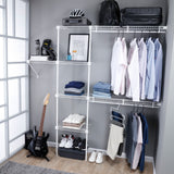 Closet Basic Blanco 250x200cm con Seis Compartimientos y con Colgadero de Ropa - CLOSETS | Bylmo