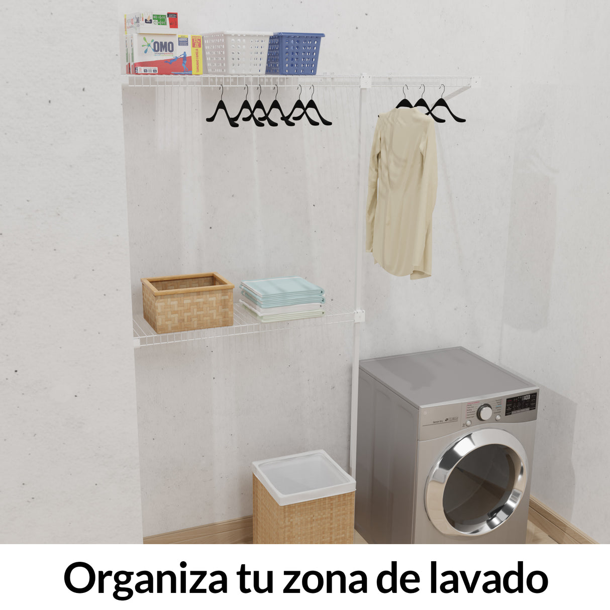 Closet Petit Blanco 140x180cm con Tres Compartimientos - CLOSETS | Bylmo