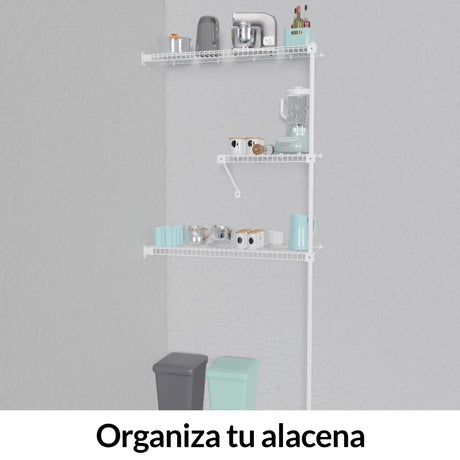 Closet Petit Blanco 140x180cm con Tres Compartimientos - CLOSETS | Bylmo