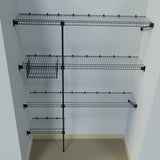 Closet Junior Negro 150x200cm con Un Cajón y con Cinco Compartimientos - CLOSETS | Bylmo