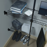 Closet Junior Negro 150x200cm con Un Cajón y con Cinco Compartimientos - CLOSETS | Bylmo