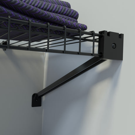 Closet Junior Negro 150x200cm con Un Cajón y con Cinco Compartimientos - CLOSETS | Bylmo