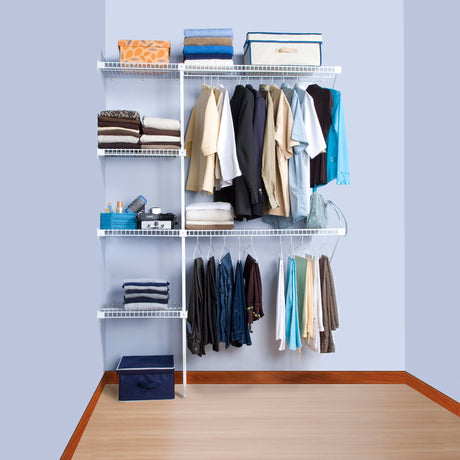 Closet Practi Blanco 200x200cm con Un Cajón con Seis Compartimientos y con Colgadero de Ropa - CLOSETS | Bylmo